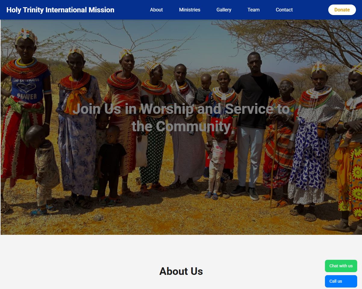 Holy Trinity International Mission website